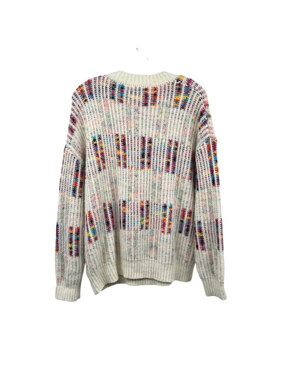 Tea n Rose Womens Fuzzy Knit Pullover Sweater Multicolor Print Size XL - Picture 7 of 9